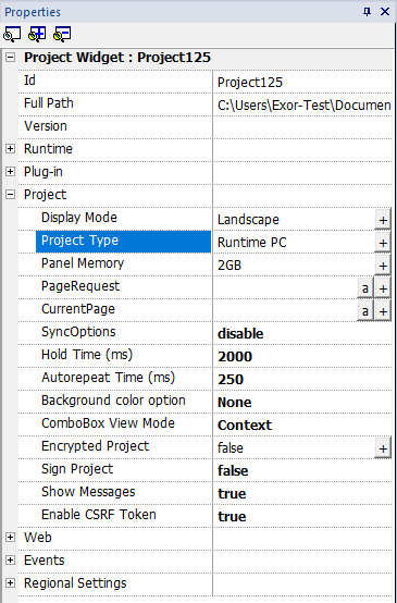 Creating a project