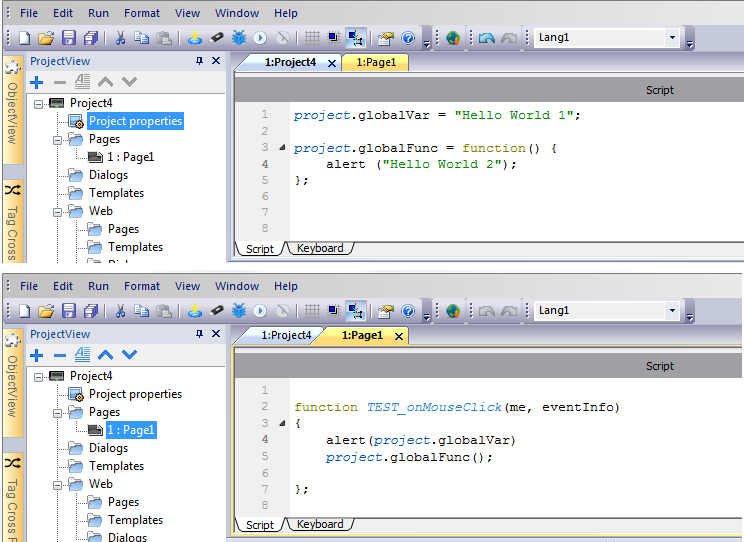 Execution of JavaScript functions