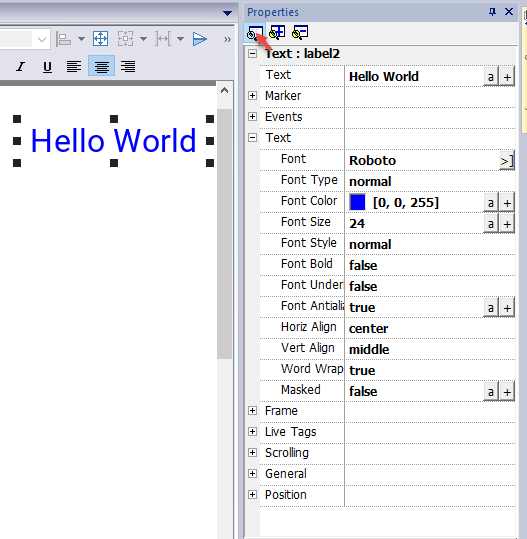 Topic Label Widgit Label widget