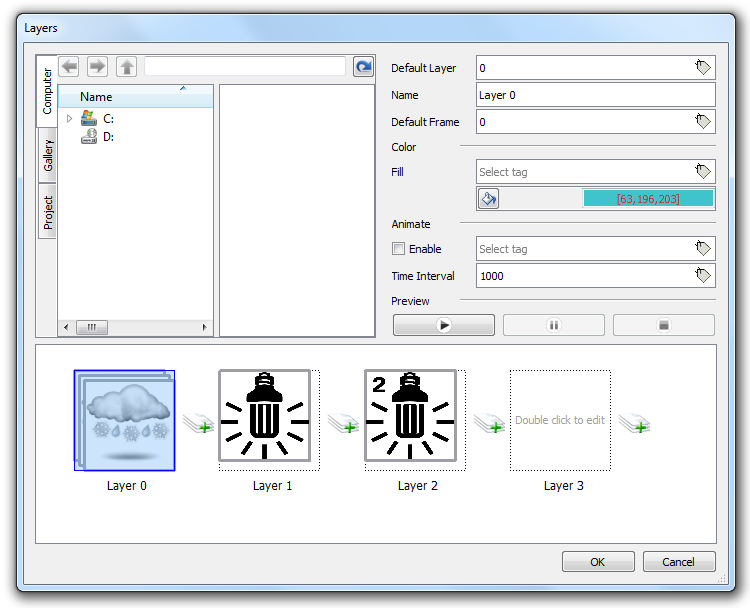 Multilayer Image Multistate Image Multilayer widget